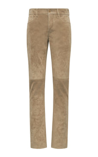 Anthony Five Pocket Pant in Camel Suede