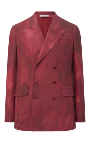 Nico Blazer in Bordeaux Virgin Wool