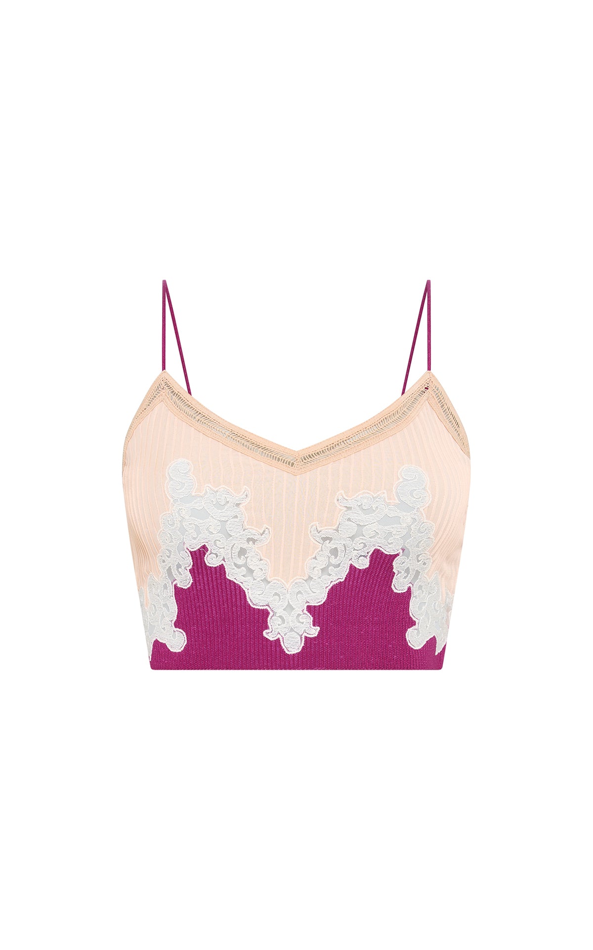 Pollyx Bra in Raspberry Silk Georgette