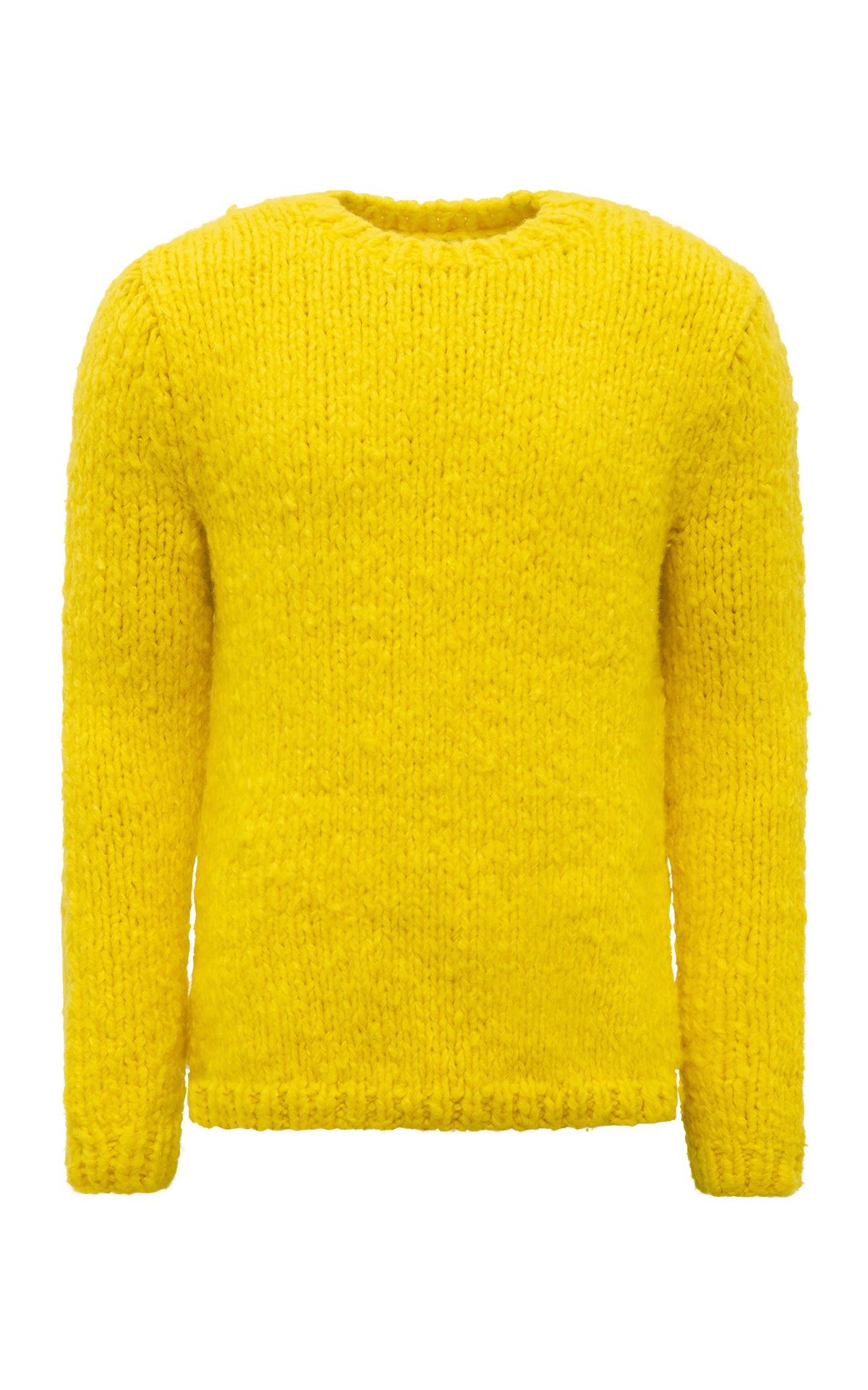 Lawrence Knit Sweater in Cadmium Yellow Welfat Cashmere