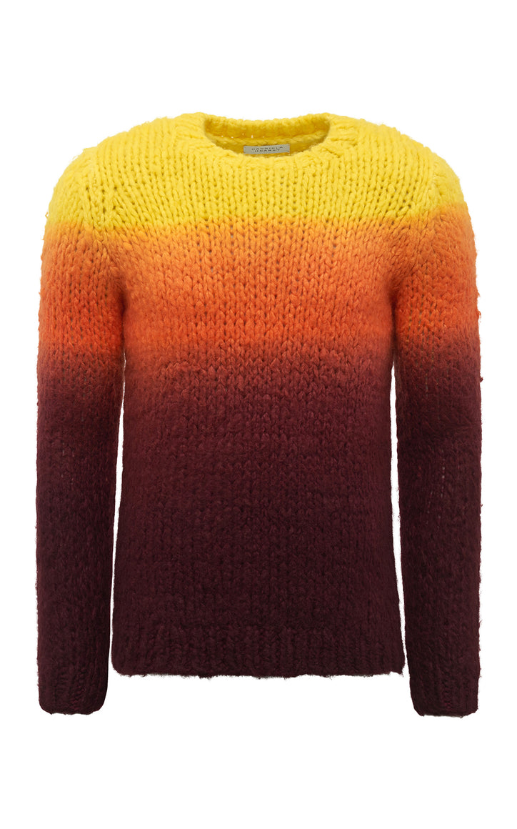 Aion Knit Sweater in Deep Dye Sunrise Welfat Cashmere