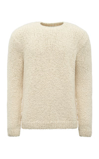 Antiope Knit Sweater in Ivory Cashmere