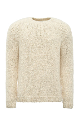 Antiope Knit Sweater in Ivory Cashmere