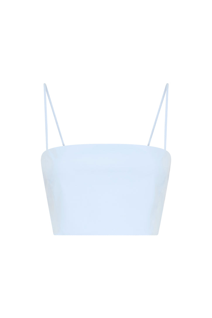 Nadir Top in Light Blue Sea Island Cotton
