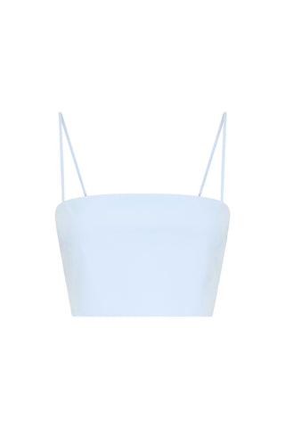 Nadir Top in Light Blue Sea Island Cotton