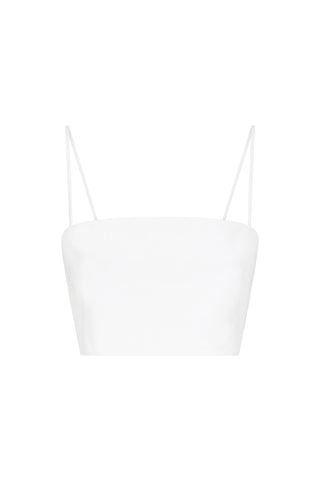 White Sea Island Cotton Nadir Top - Flat Lay | Gabriela Hearst