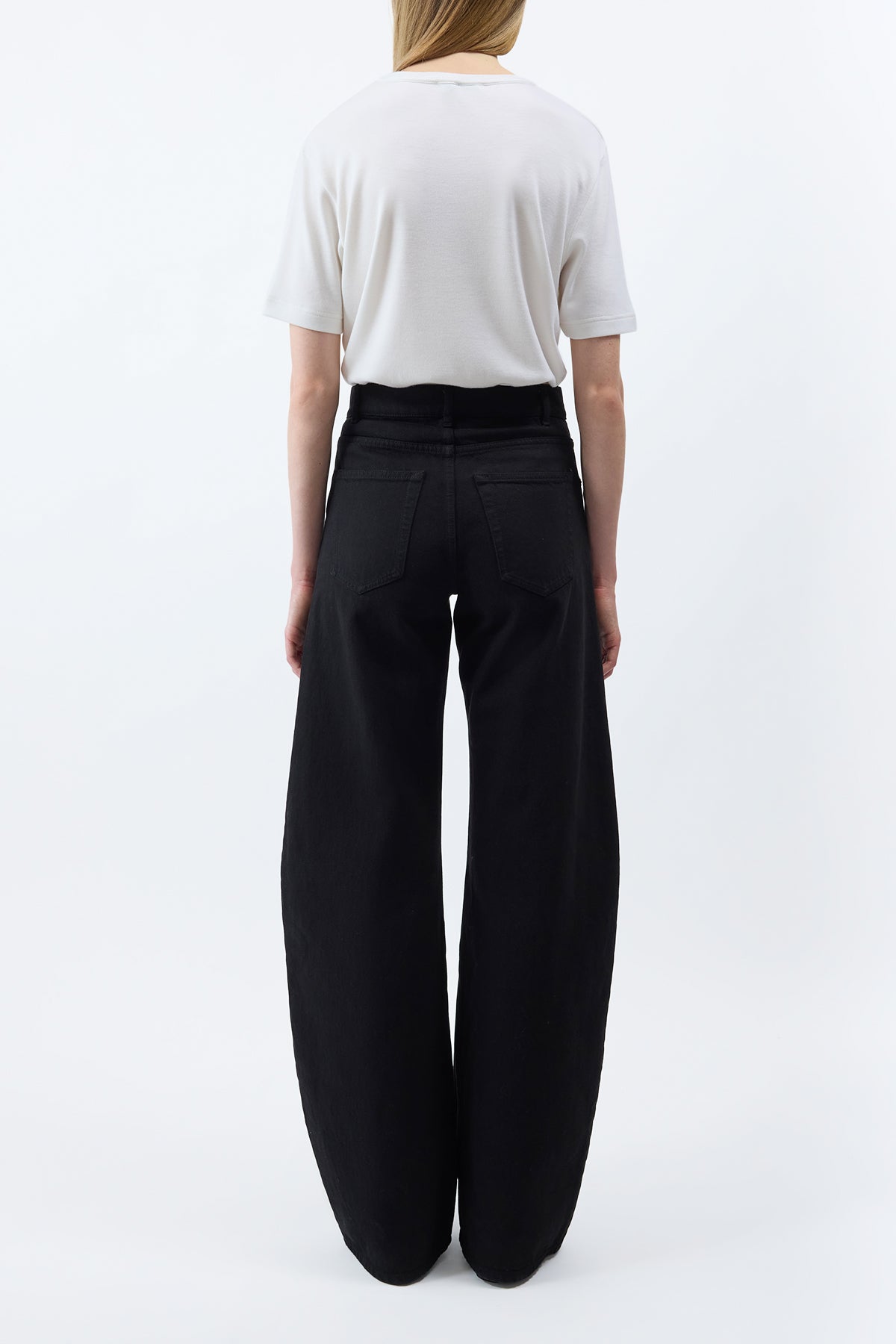 Amoret Jean in Black Recycled Cotton Denim