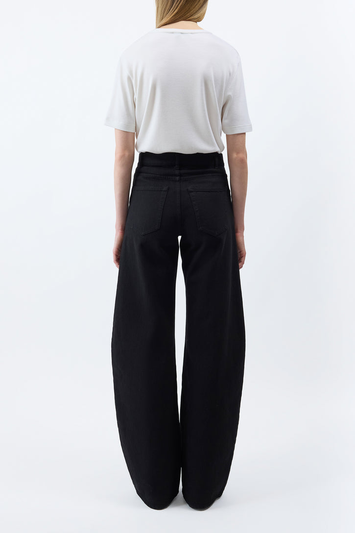 Amoret Jean in Black Recycled Cotton Denim