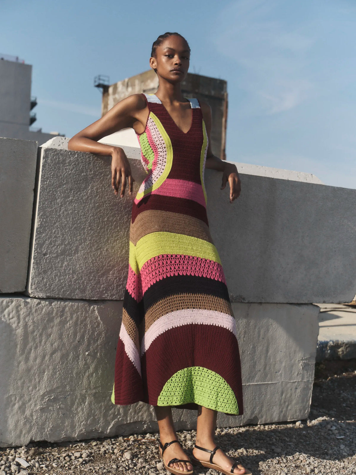 Ocon Dress Multi Color by Gabriela Hearst