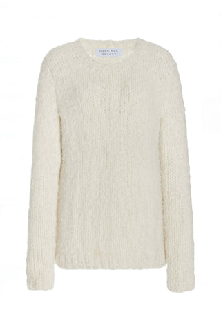 Lawrence Knit Sweater in Ivory Welfat Cashmere