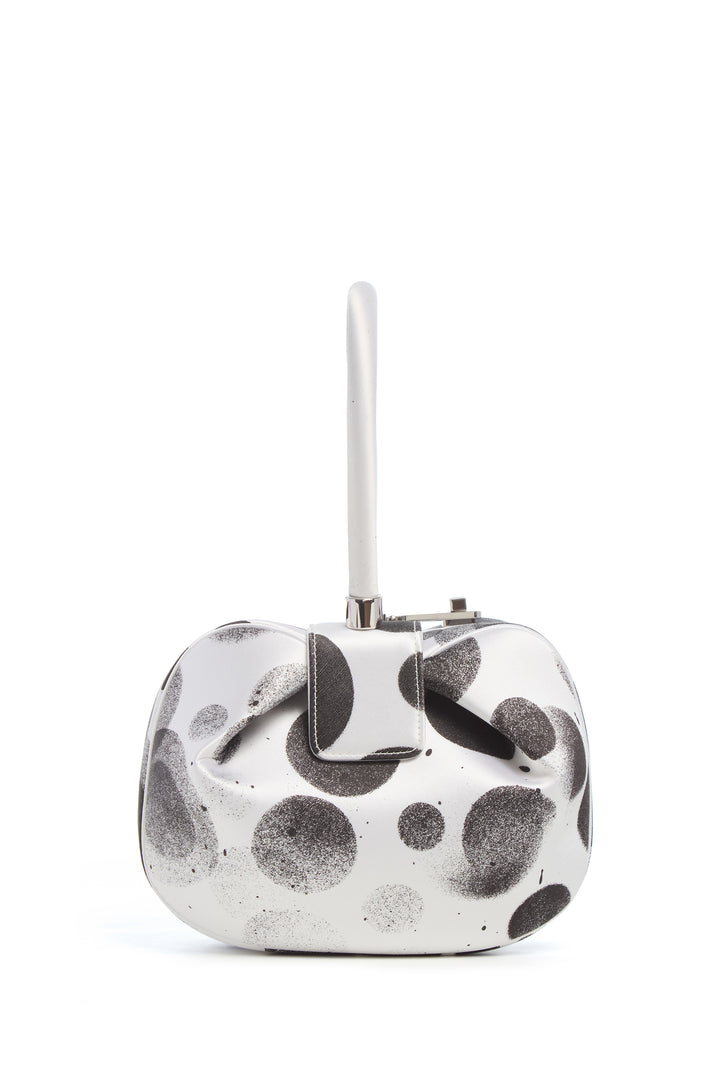 Adam Pendleton x Gabriela Hearst Nina Bag in Black & White Satin № 23