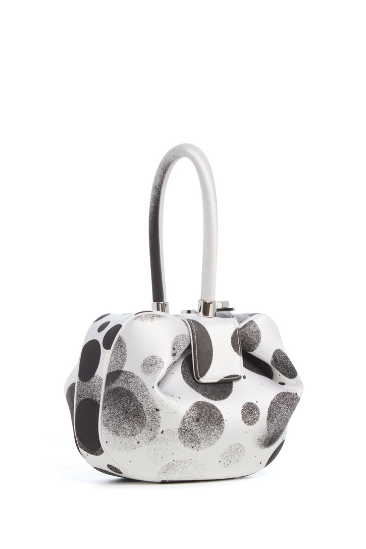 Adam Pendleton x Gabriela Hearst Nina Bag in Black & White Satin № 23