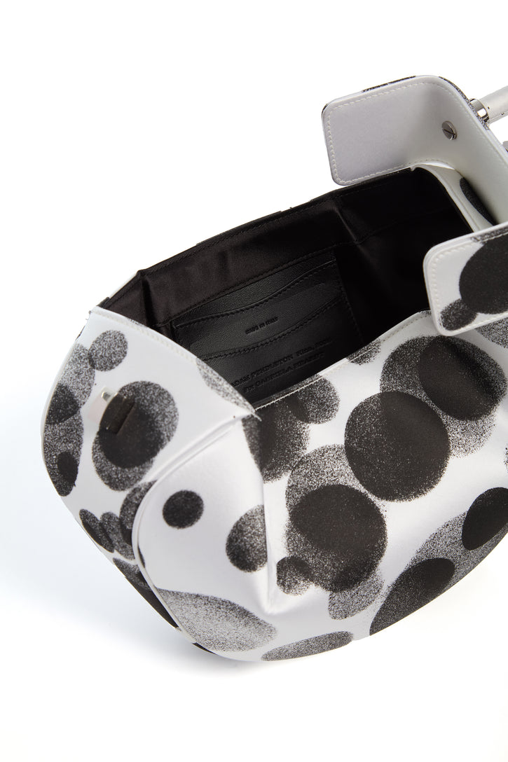 Adam Pendleton x Gabriela Hearst Nina Bag in Black & White Satin № 23