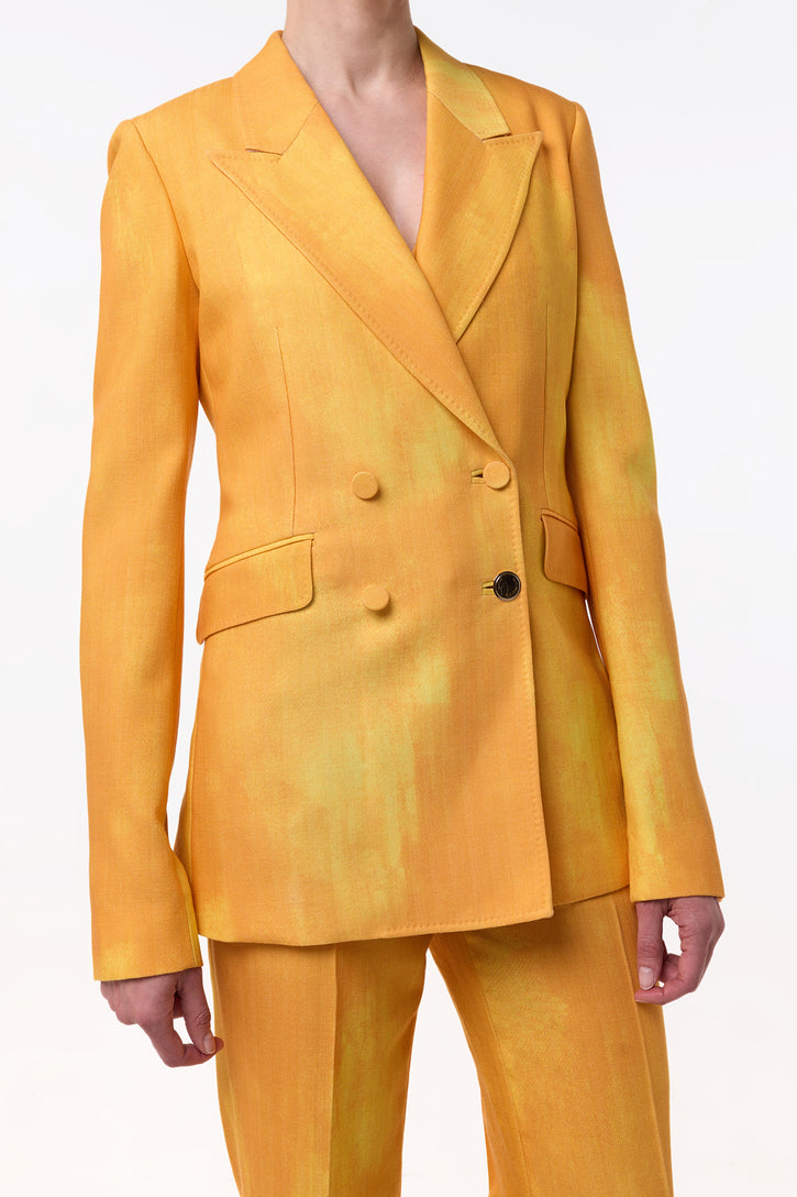 Angela Blazer in Cadmium Yellow Virgin Wool