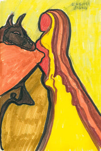 Daneth Knit Sweater in Earth Multi Cashmere