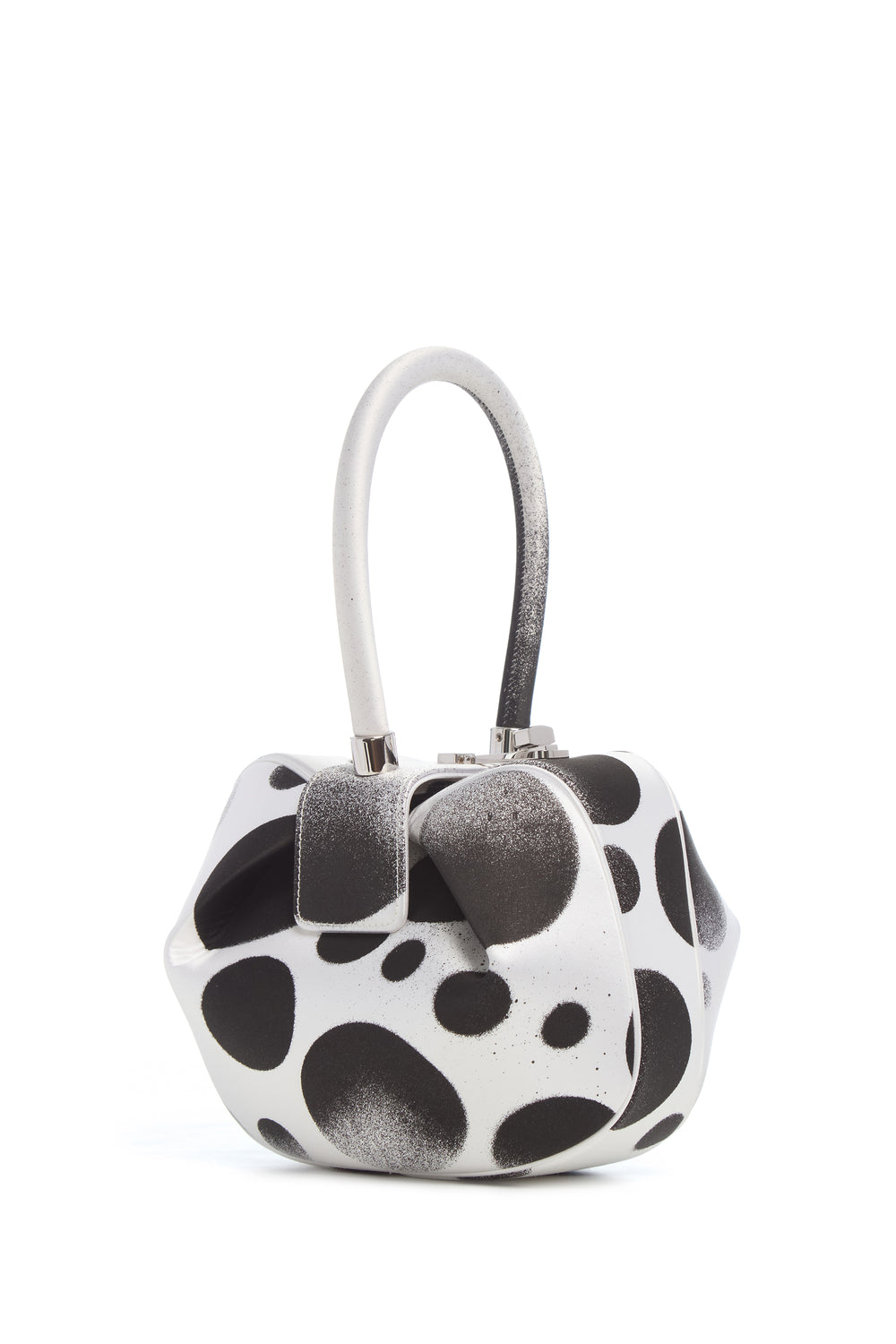 Adam Pendleton x Gabriela Hearst Nina Bag in Black & White Satin № 24