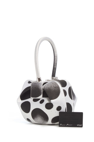 Adam Pendleton x Gabriela Hearst Nina Bag in Black & White Satin № 24