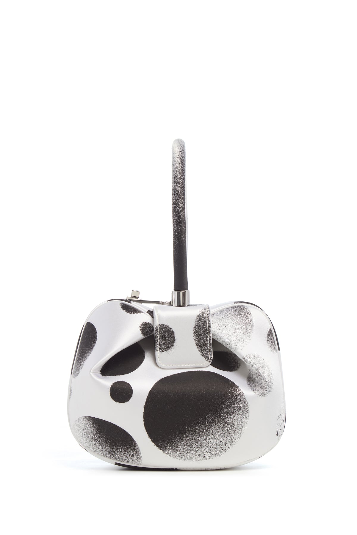 Adam Pendleton x Gabriela Hearst Nina Bag in Black & White Satin № 24