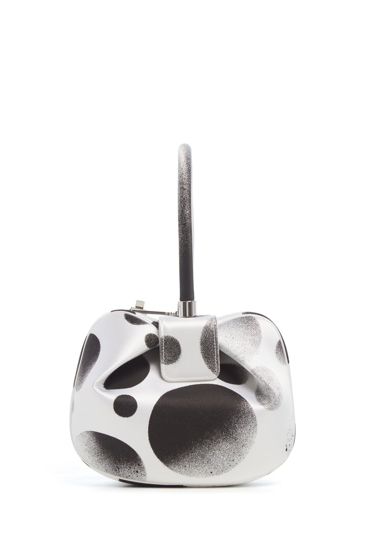 Adam Pendleton x Gabriela Hearst Nina Bag in Black & White Satin № 24