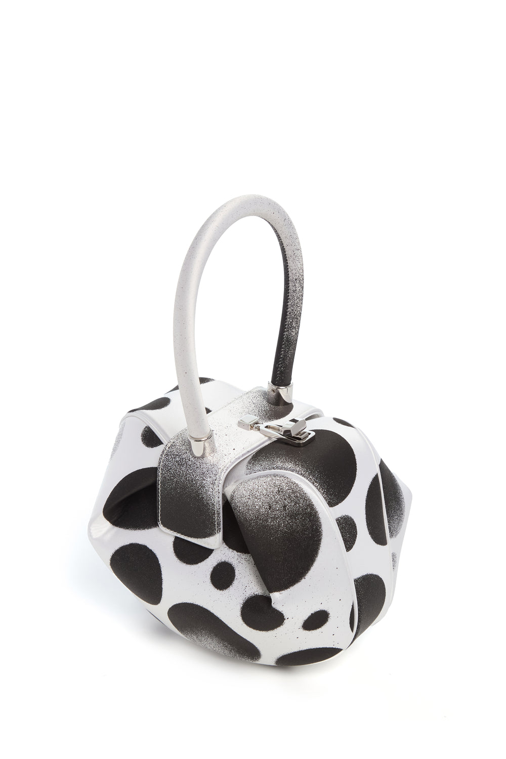 Adam Pendleton x Gabriela Hearst Nina Bag in Black & White Satin № 24