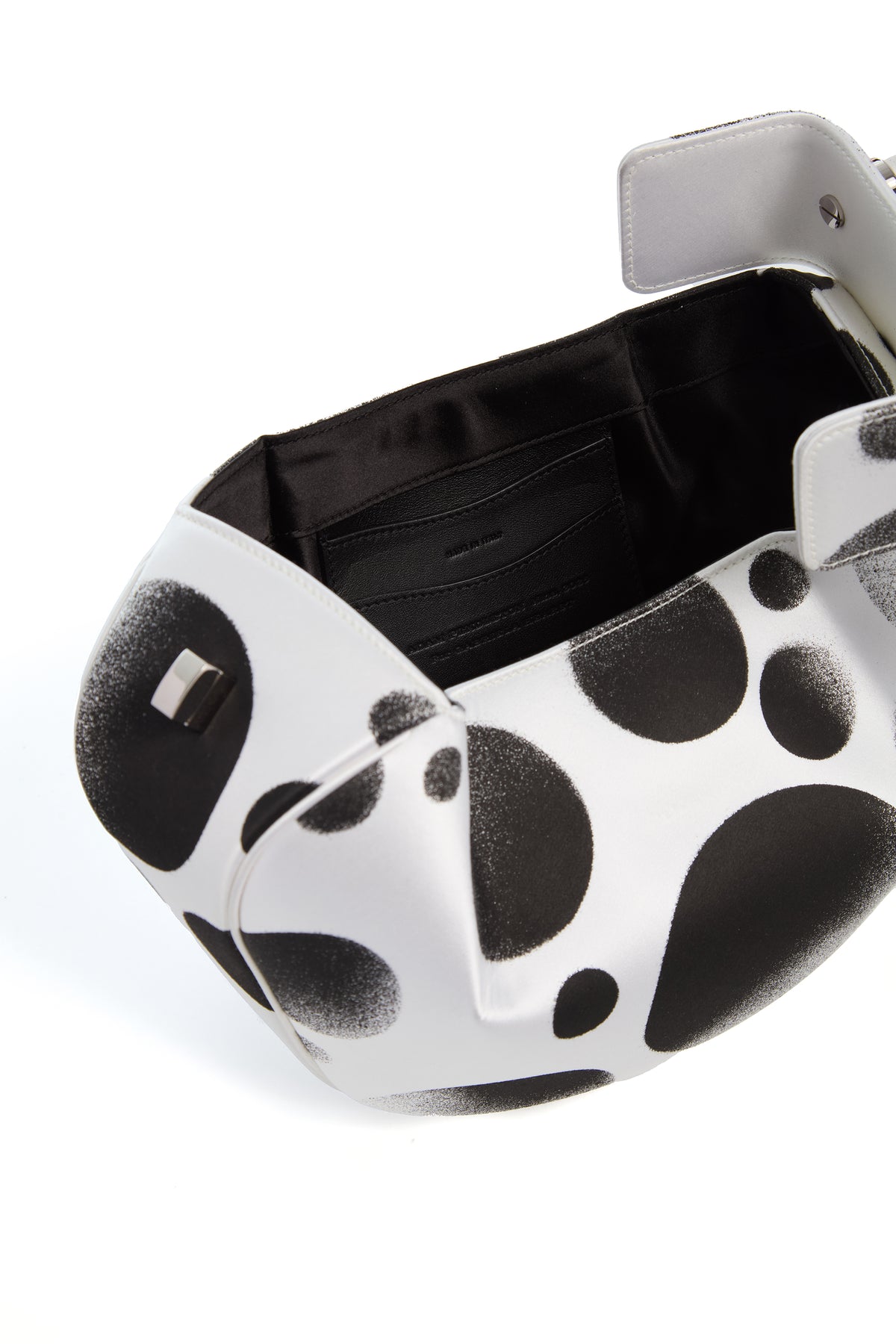 Adam Pendleton x Gabriela Hearst Nina Bag in Black & White Satin № 24