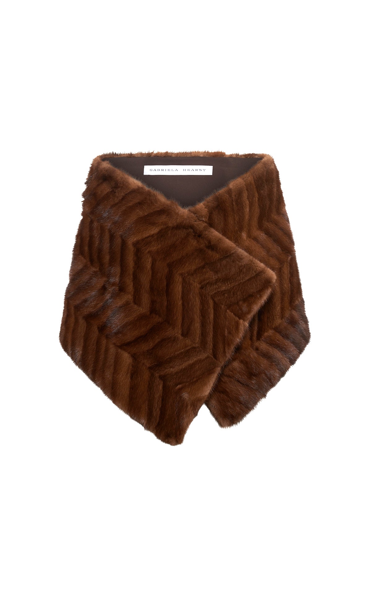 Nerina Scarf in Mahogany Recycled Fur