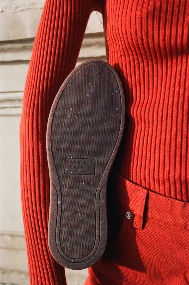 Ohio Slip-on Sneaker in Antelope Orange Nubuck