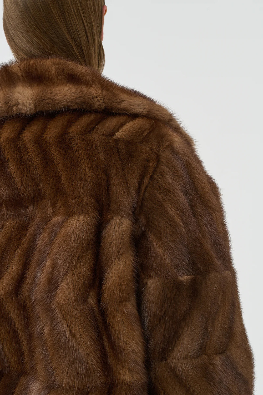 Andal Coat in Mahogany Recycled Mink Fur