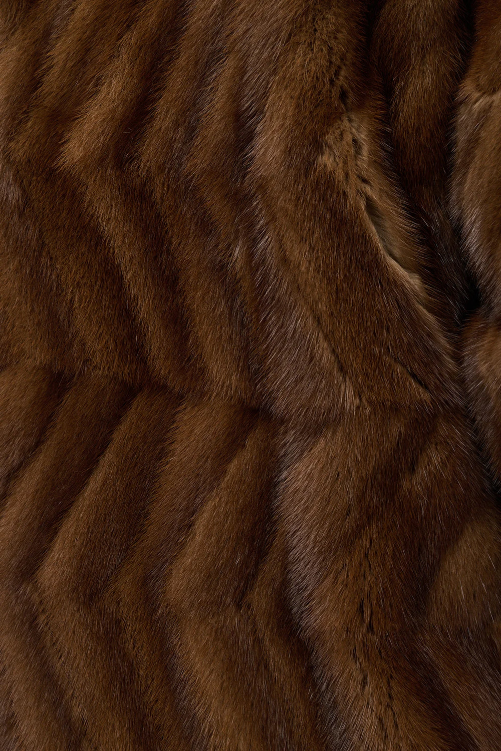 Andal Coat in Mahogany Recycled Mink Fur
