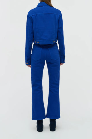 Cobalt Bronte Jacket - Back View | Gabriela Hearst