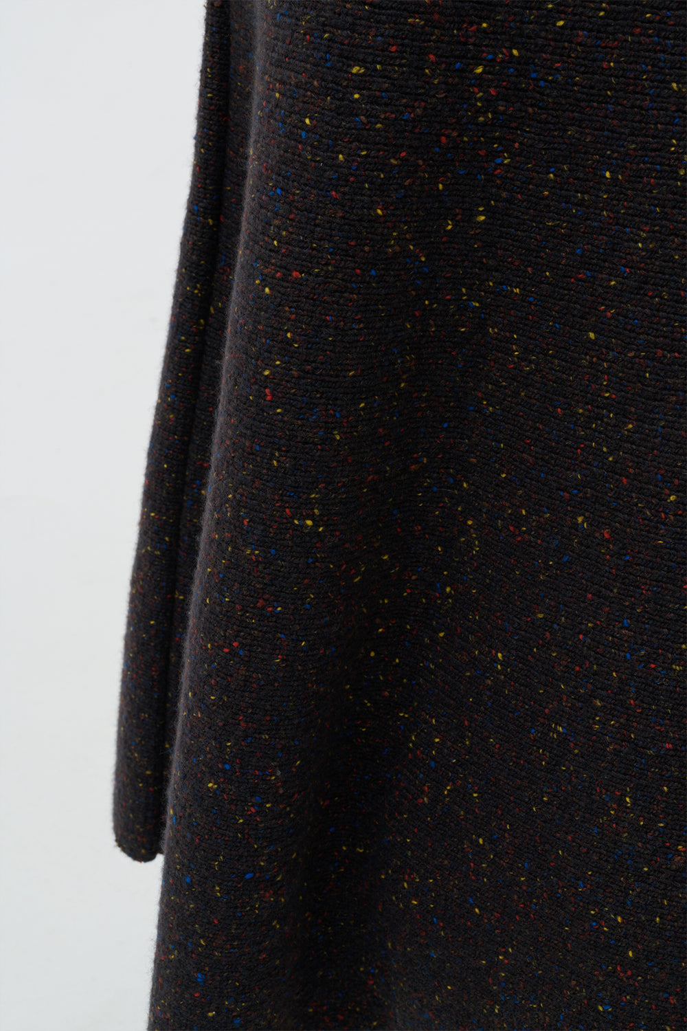 Eden Knit Maxi Skirt in Charcoal Multi Aran Cashmere