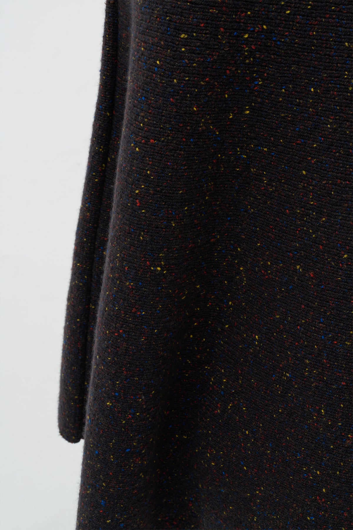Eden Knit Maxi Skirt in Charcoal Multi Aran Cashmere