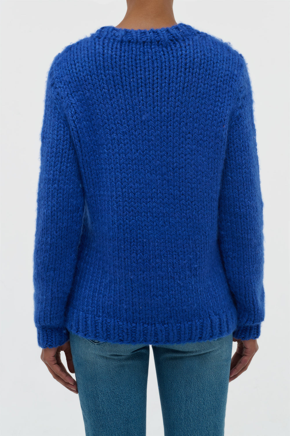 Poros Knit Sweater in Cobalt Cashmere