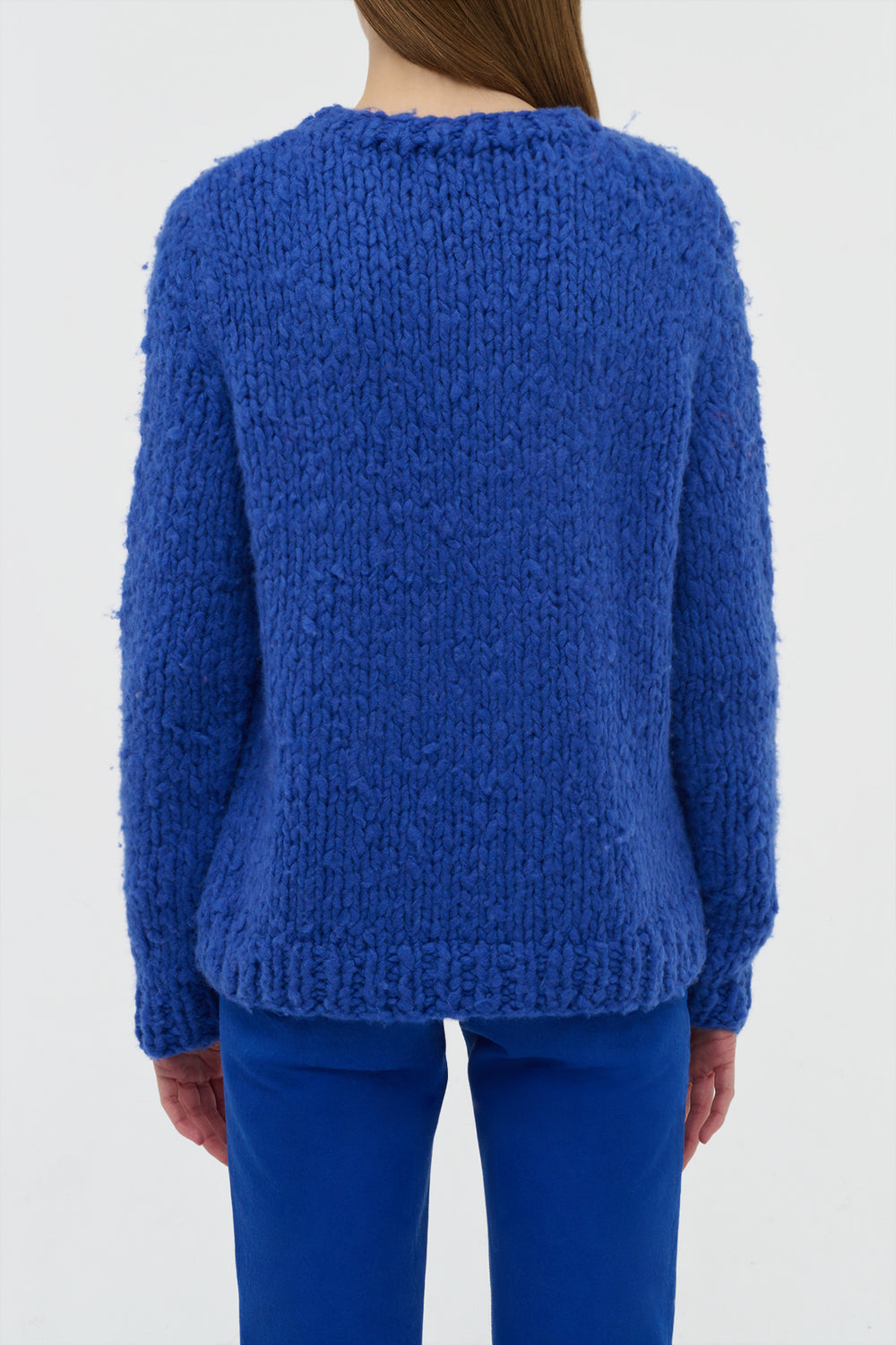 Lawrence Knit Sweater in Cobalt Welfat Cashmere