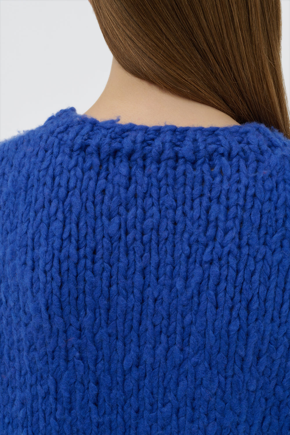 Lawrence Knit Sweater in Cobalt Welfat Cashmere