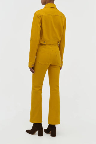 Ezra Bootcut Cropped Jean in Golden Birch Recycled Cotton Denim