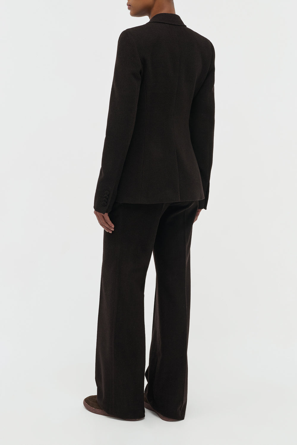 Vesta Pant in Chocolate Fine Cashmere Corduroy
