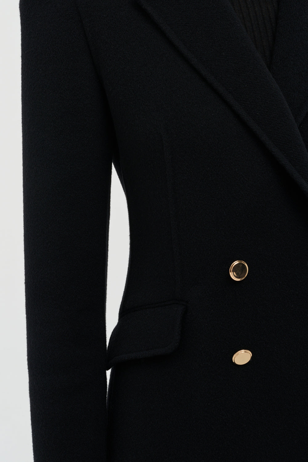 ロイド ブレザー ブラック ダブルフェイス リサイクル カシミア