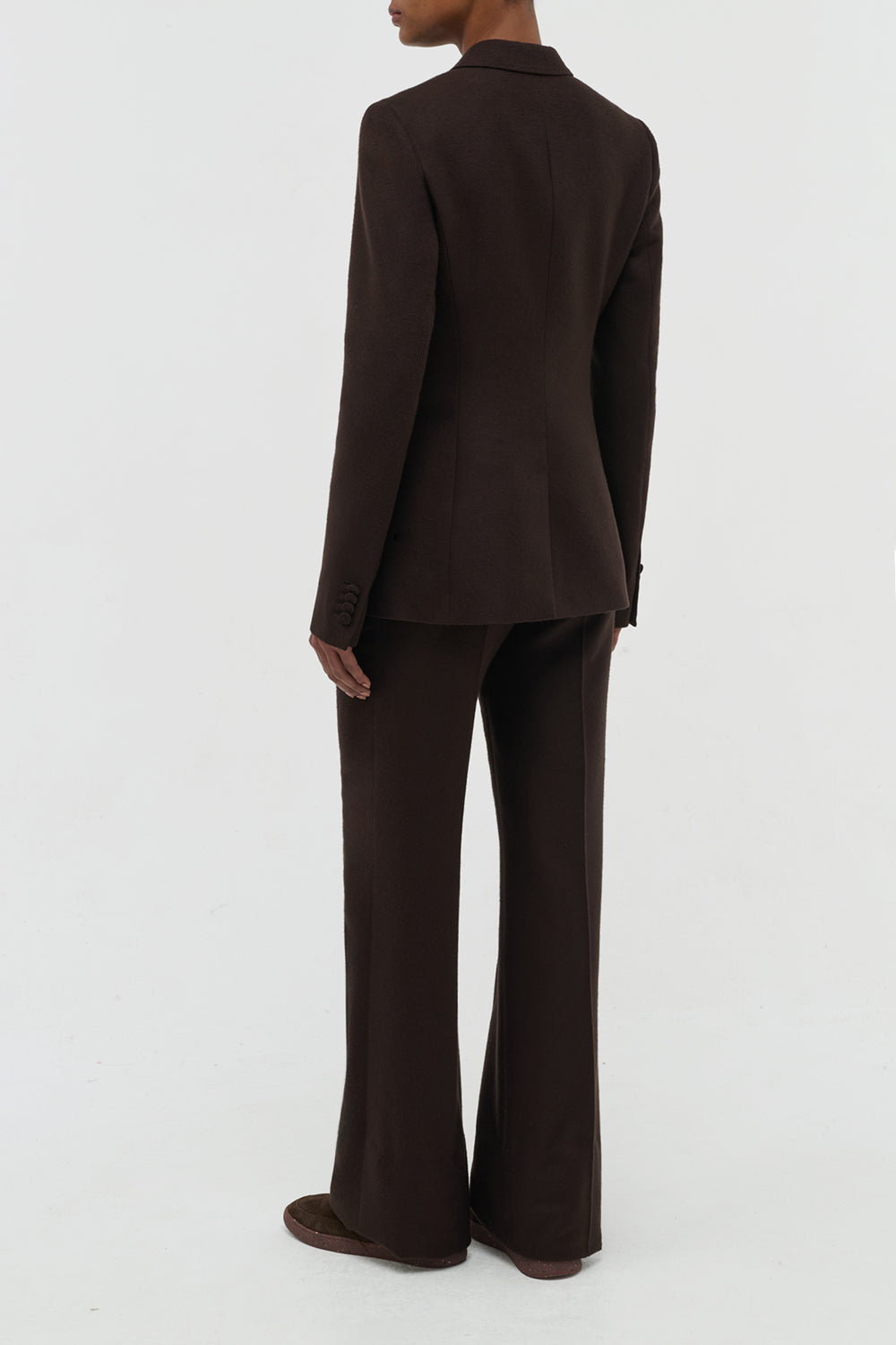 Vesta Pant in Chocolate Winter Silk