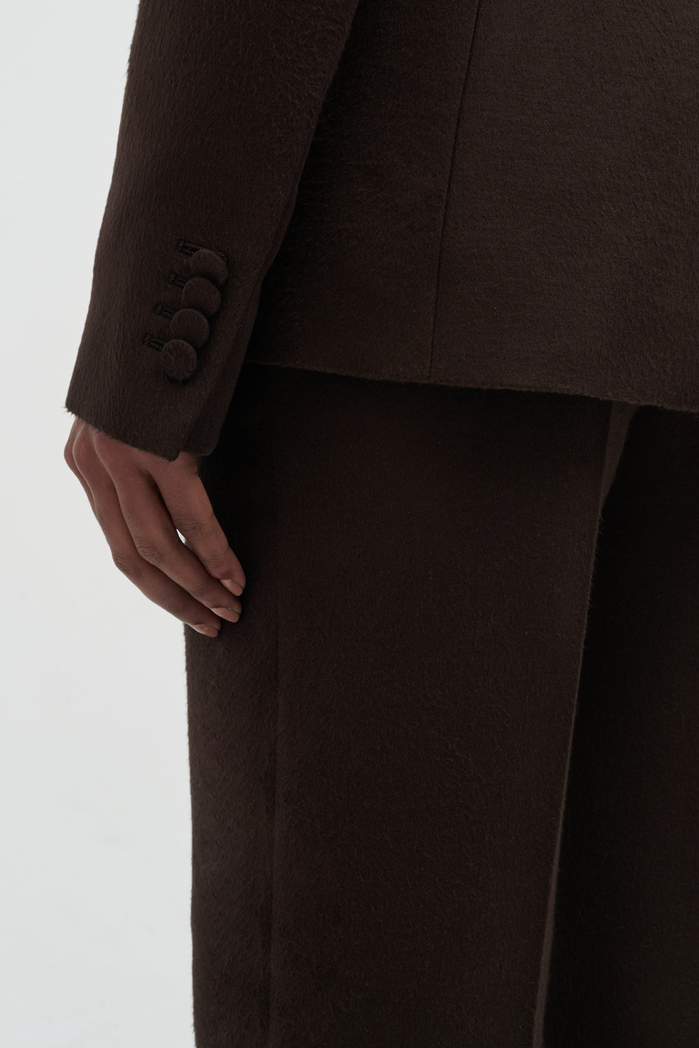 Vesta Pant in Chocolate Winter Silk