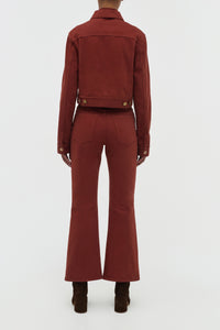 Bronte Jacket in Burnt Sienna Recycled Cotton Denim