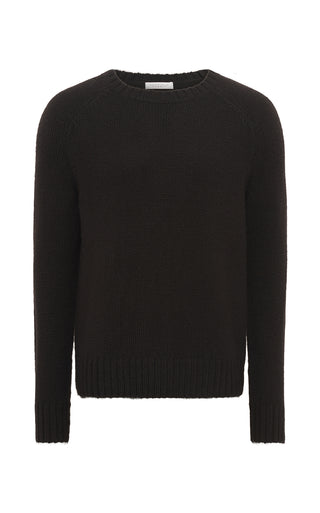 Black Cashmere Norwich Knit Sweater - Flat Lay | Gabriela Hearst