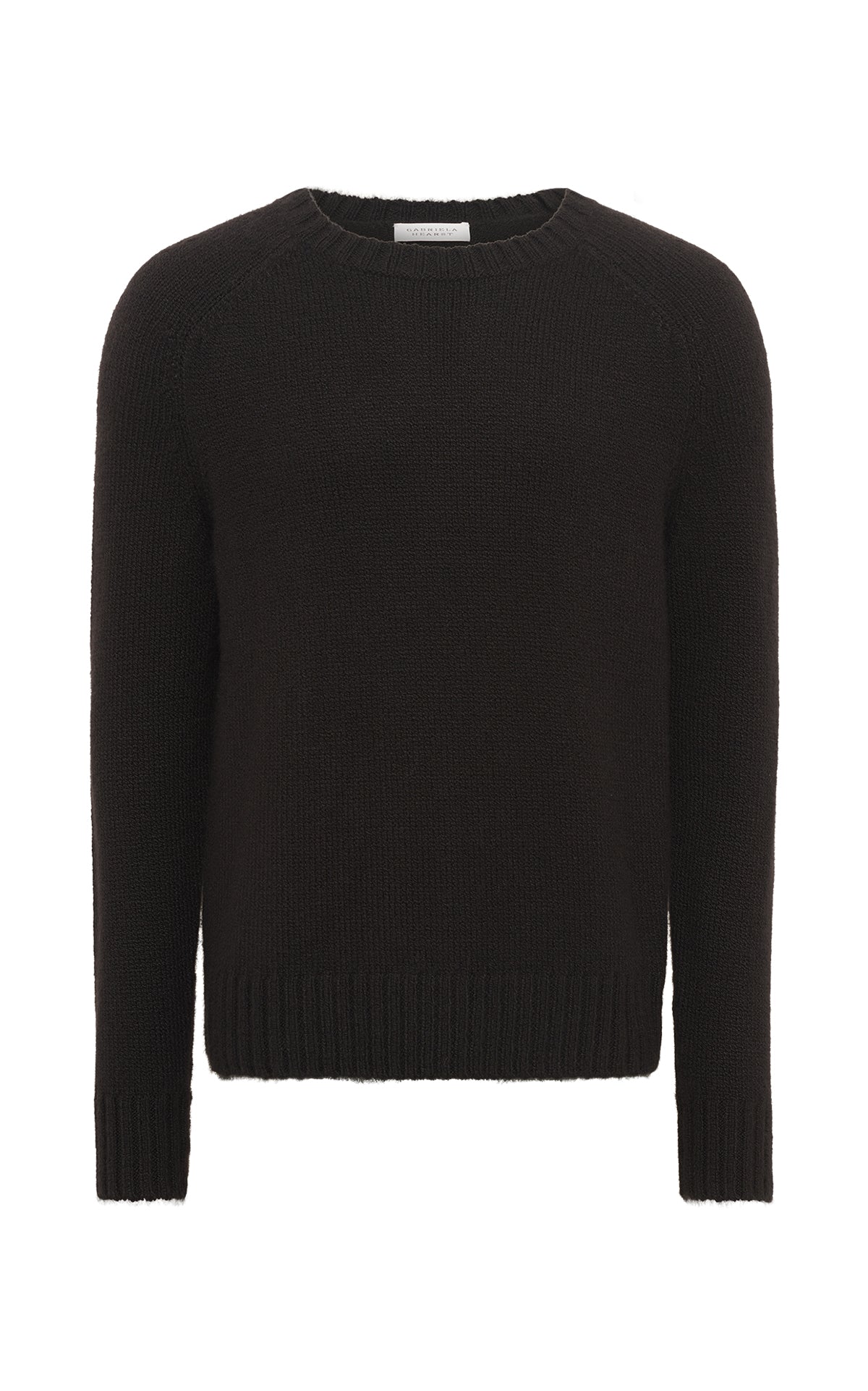 Norwich Knit Sweater in Black Cashmere