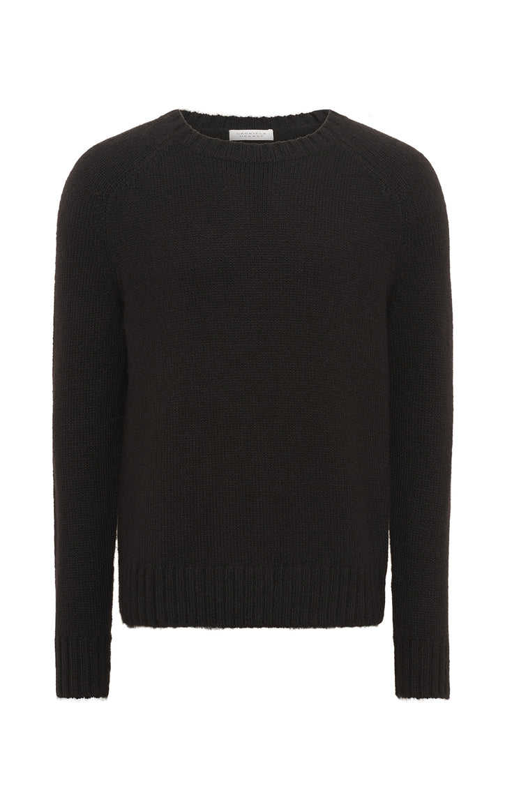Norwich Knit Sweater in Black Cashmere
