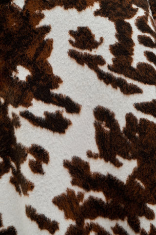 Ivory Cognac Cashmere Hide Pattern - Close Up Fabric Detail | Gabriela Hearst