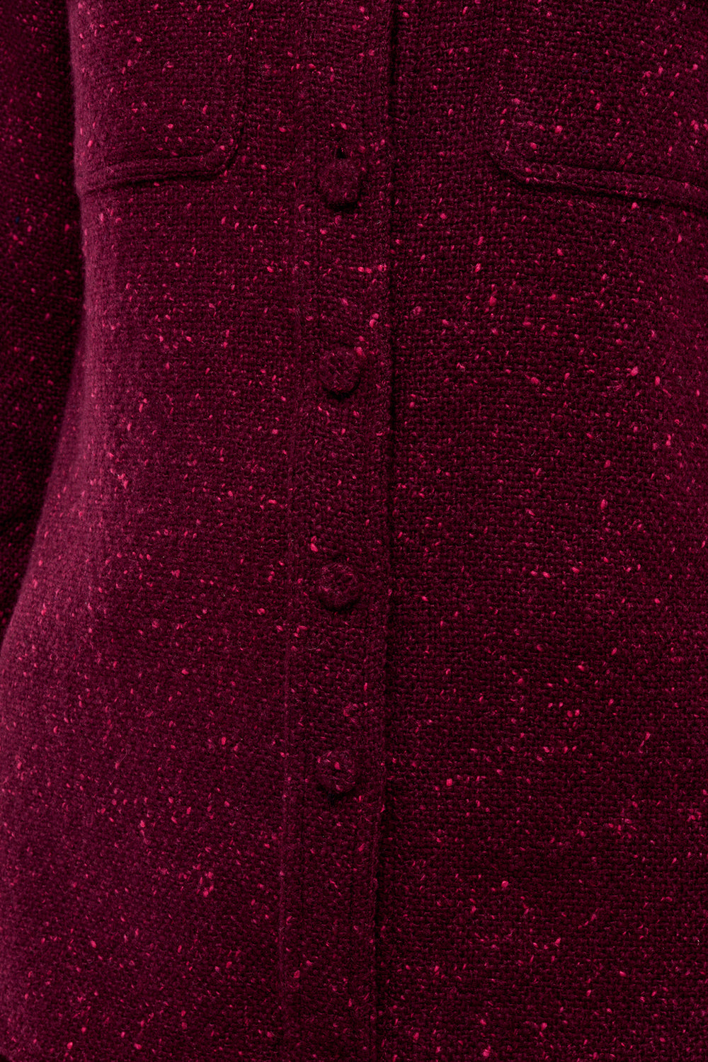 John Austin Shirt in Bordeaux Speckled Cashmere
