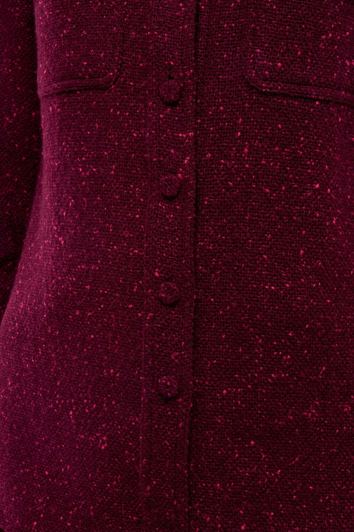 John Austin Shirt in Bordeaux Speckled Cashmere
