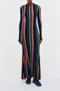 Affinity Knit Maxi Dress in Multi Silk Cashmere