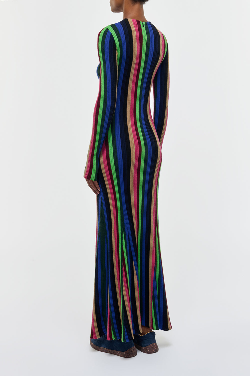 Affinity Knit Maxi Dress in Multi Silk Cashmere