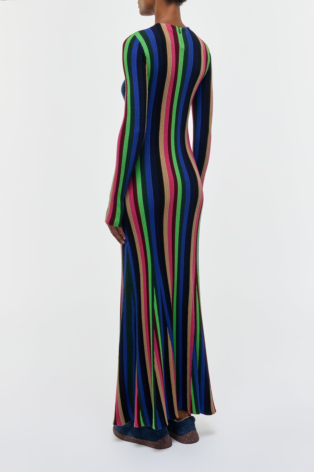 Affinity Knit Maxi Dress in Multi Silk Cashmere